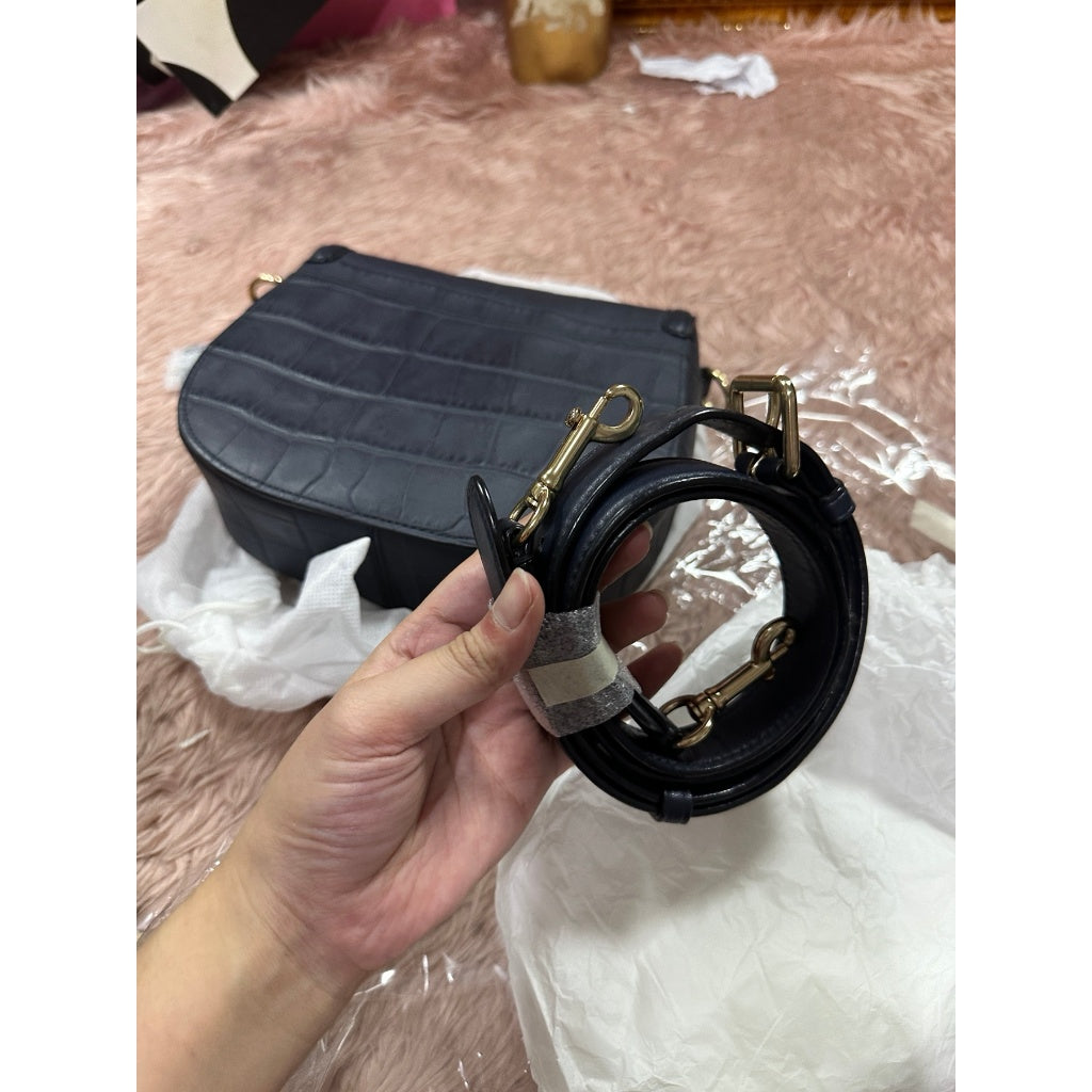 ORIG Preloved CCH Jade Saddle Blue Bag