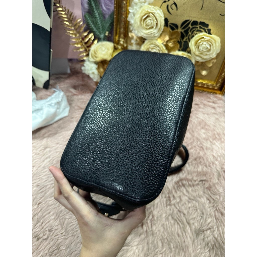 ORIG Preloved KS Marti Large Bucket Black Bag