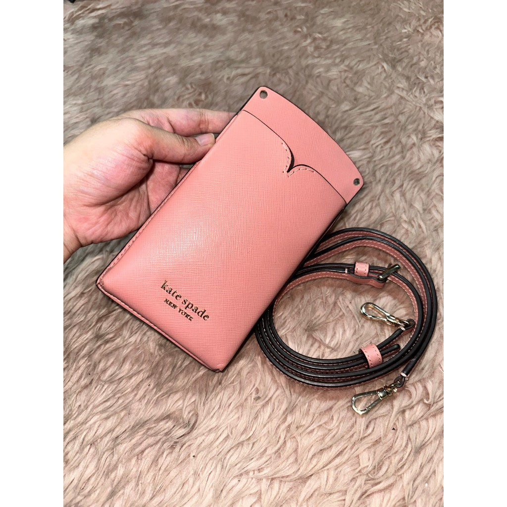 ORIG Preloved KS Spencer Slim Crossbody Phone Small Pink Bag