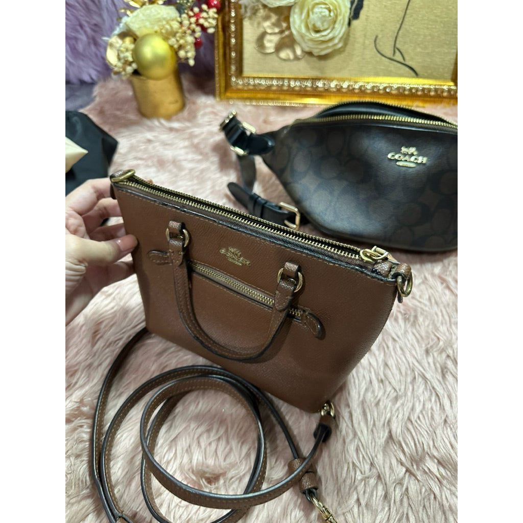 ORIG & IMPORTED Preloved CCH Mini Gallery Bag Brown