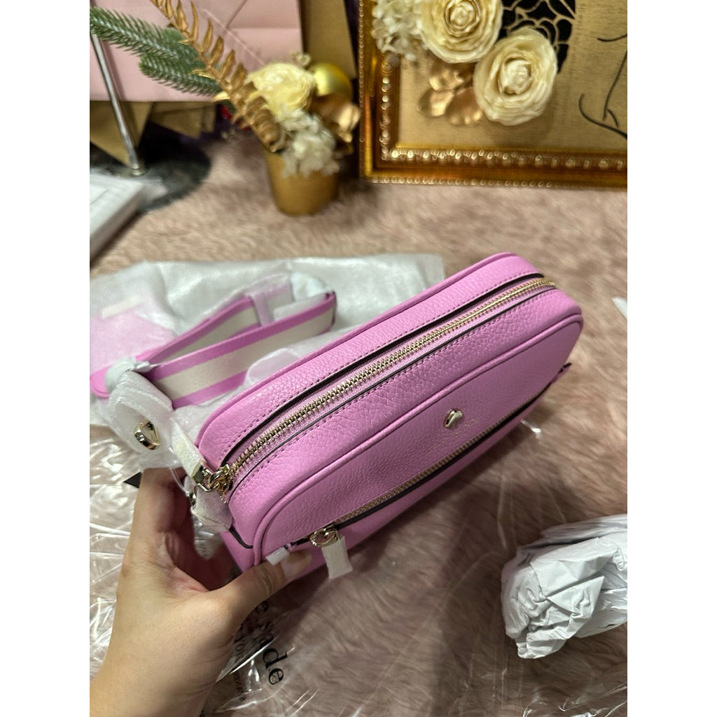 AUTHENTIC/ORIGINAL KS Emma Camera Bag Blue & Pink with small wallet