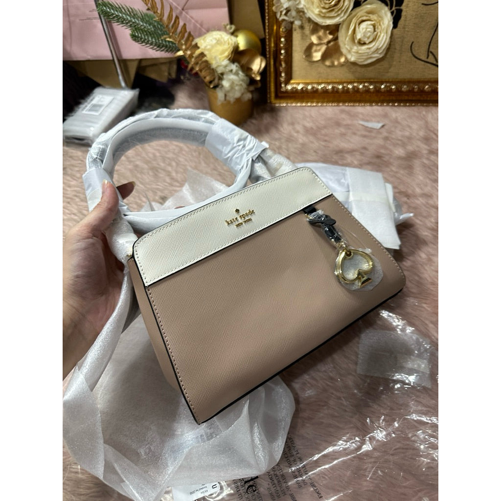 AUTHENTIC/ORIGINAL KS Madison Small Top Handle Satchel Taupe Bag