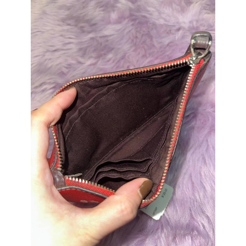 ORIG Preloved CCH Large Wristlet Red Wallet