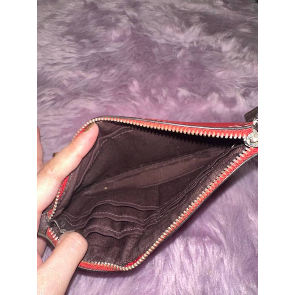 ORIG Preloved CCH Large Wristlet Red Wallet