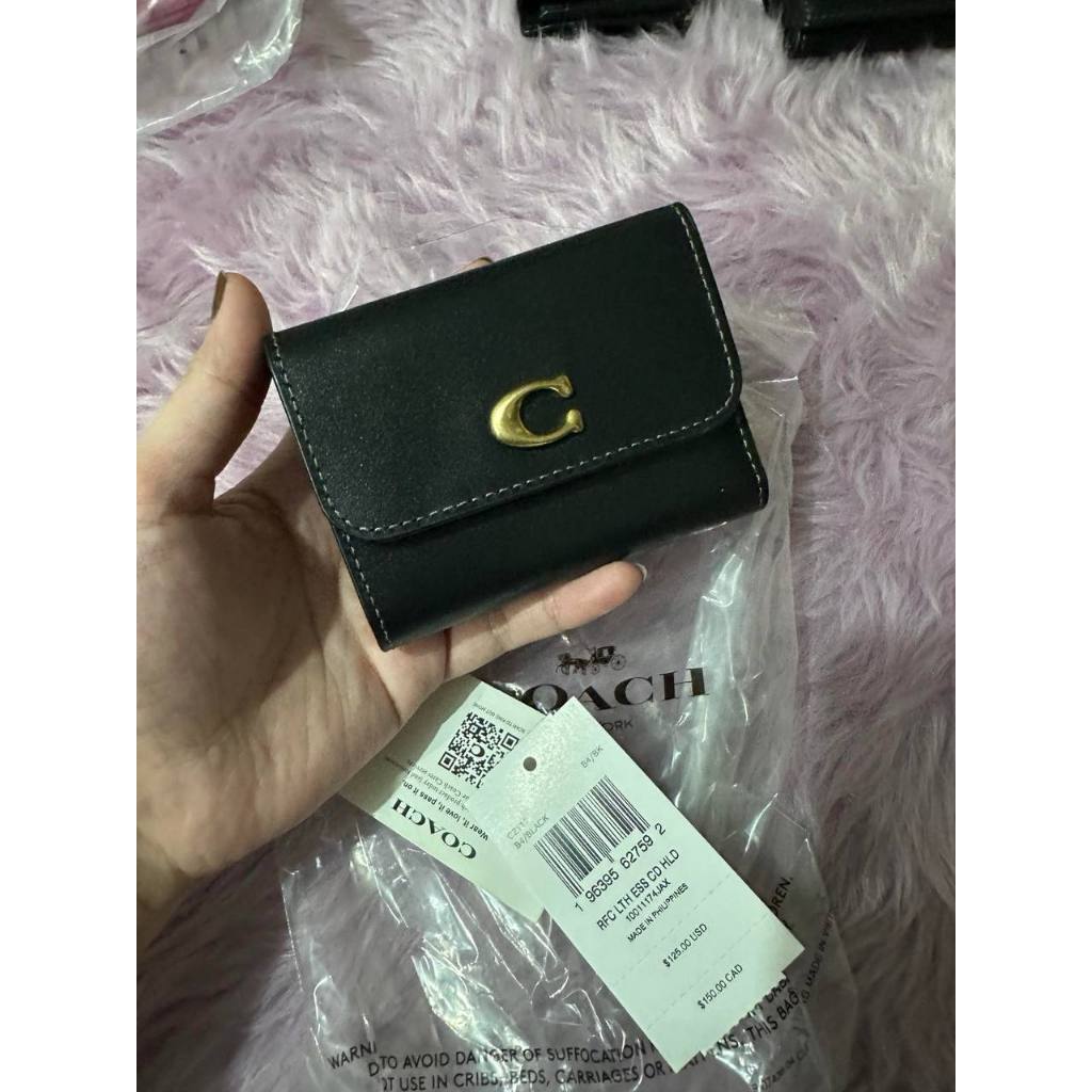 ORIG & IMPORTED CCH Essential Small Retail Card Holder Black Dual Wallet