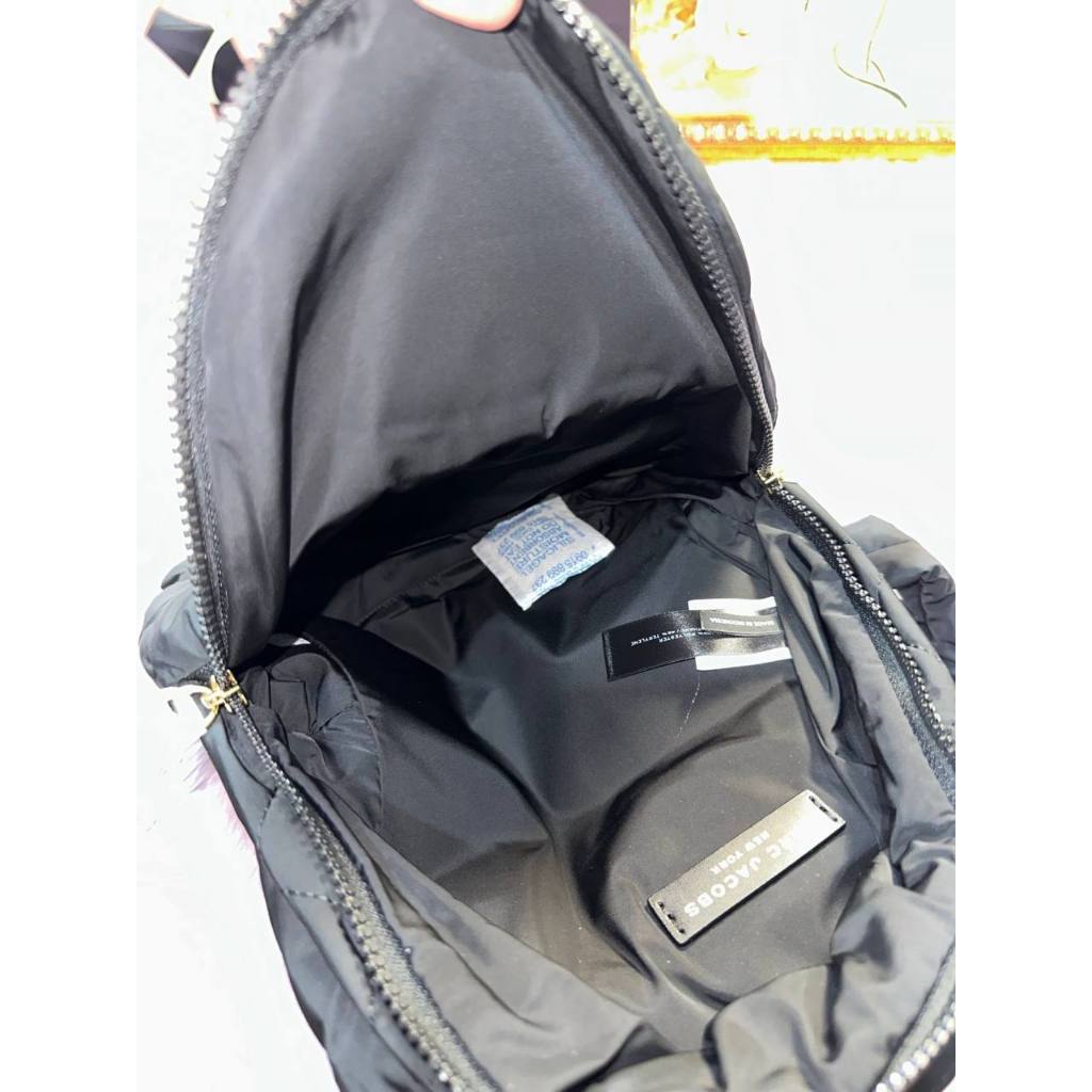 ORIG & IMPORTED MJ Quilted Nylon Mini Backpack Black Bag
