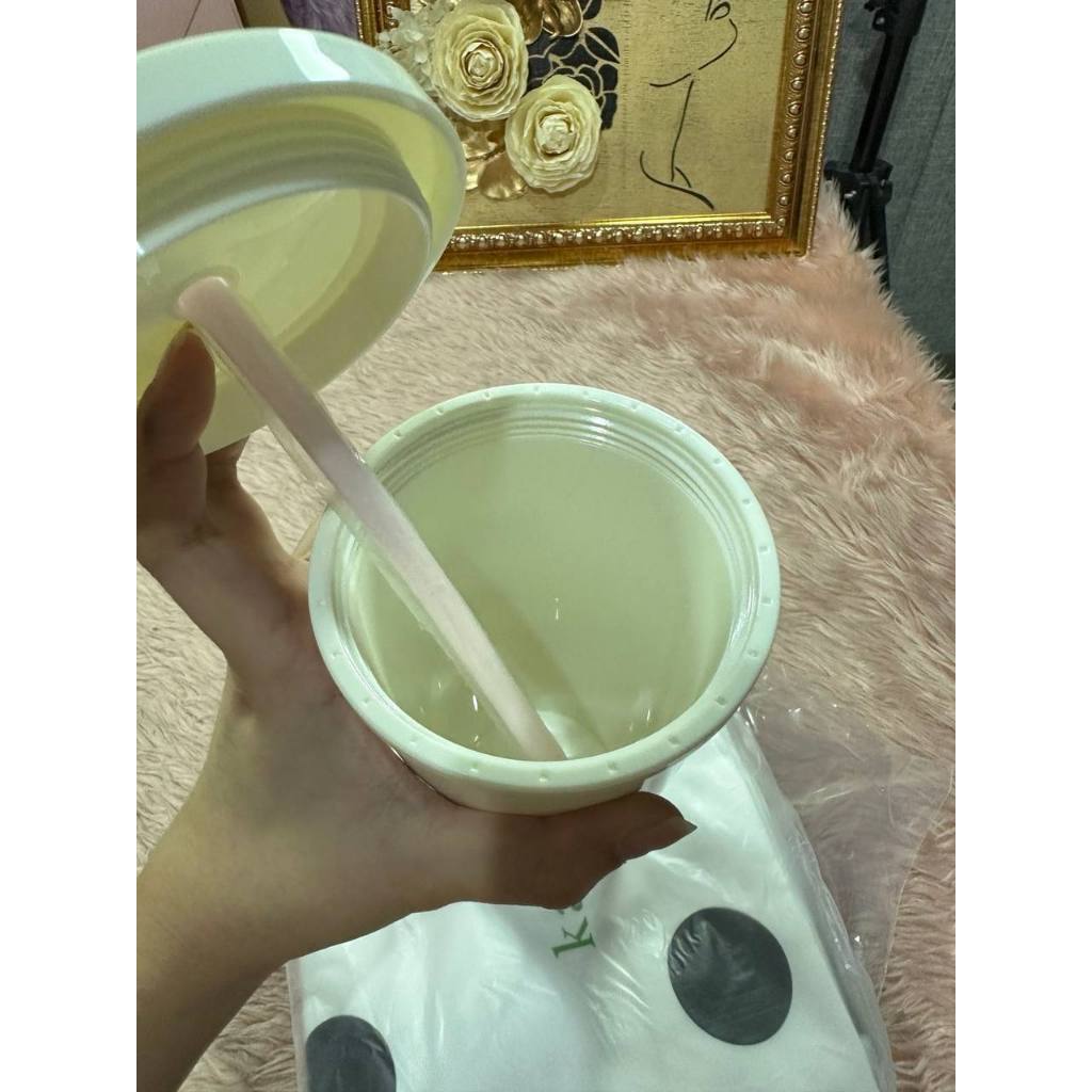 ORIG & IMPORTED KS Insulated Plastic Tumbler with Reusable Straw for Bridesmaids, 20 Ounces, Blushin