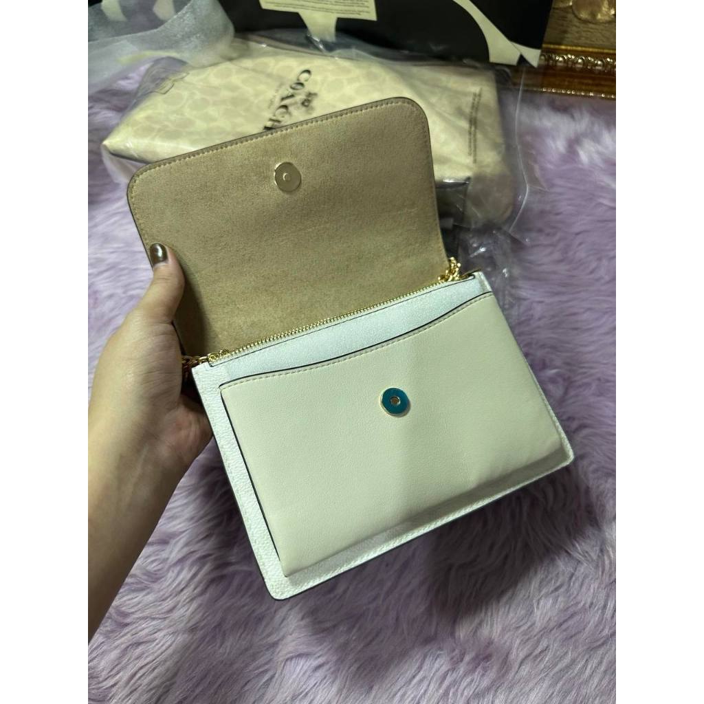 ORIG & IMPORTED CCH Mini Klare Crossbody Small Bag In Signature Canvas in GLACIER WHITE
