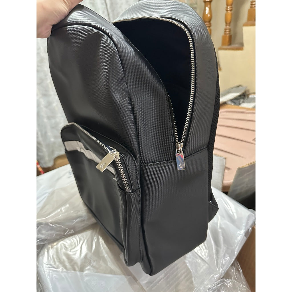 ORIG & IMPORTED LCT Men's Petit Piqué Large Black Brown Backpack Bag