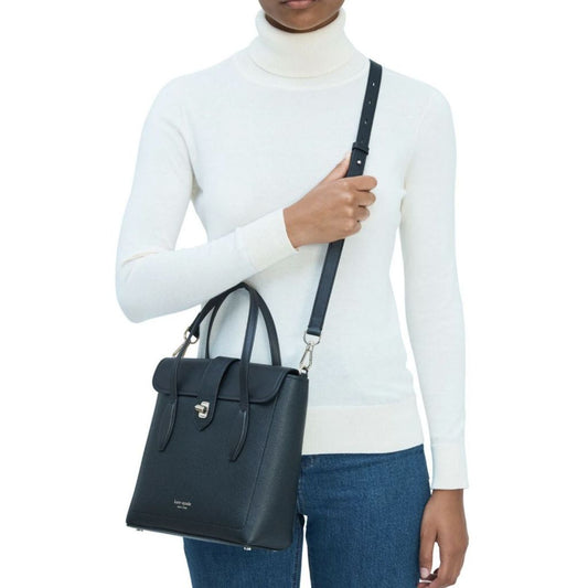 ORIG Preloved KS Retail Essential Medium North South Tote Black Bag