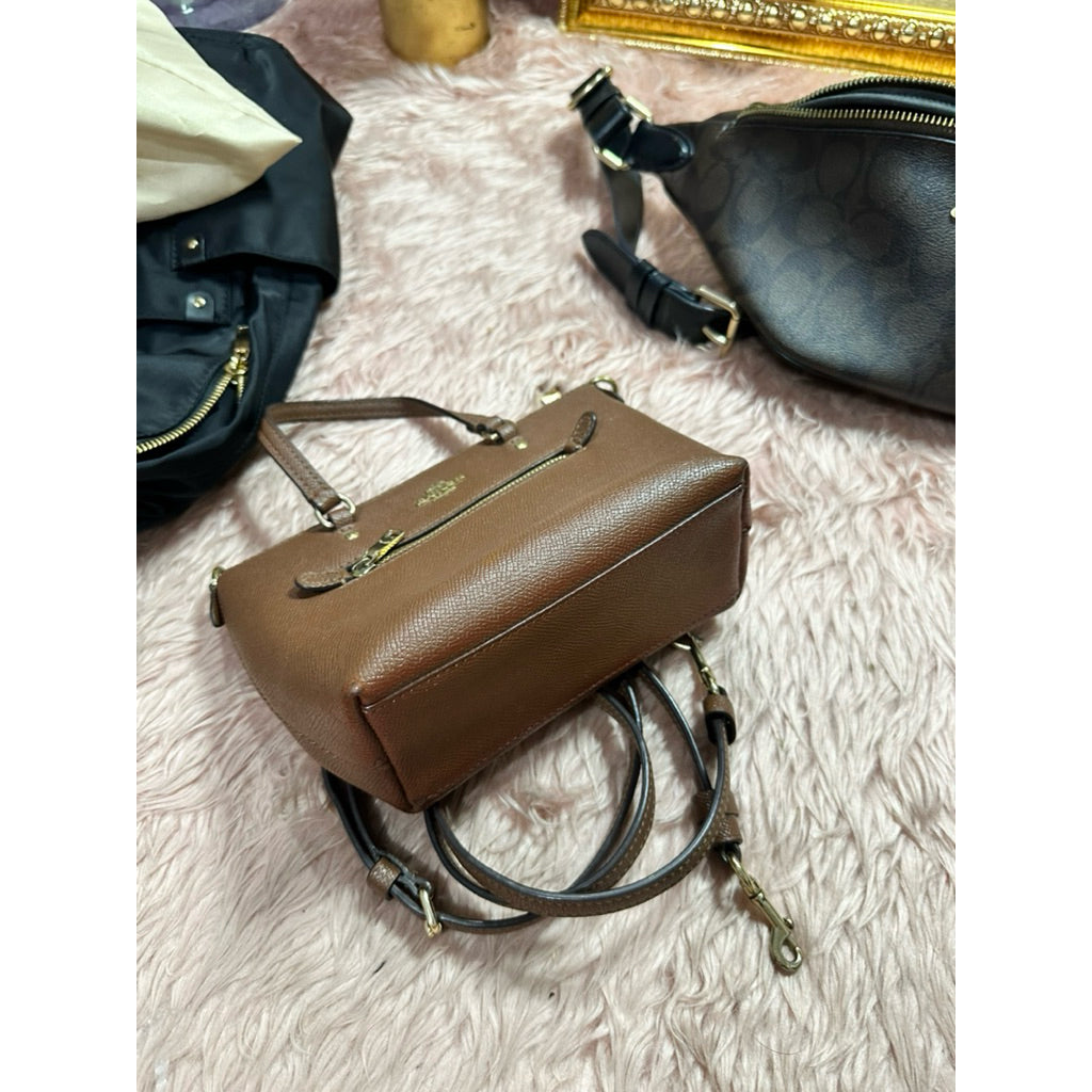 ORIG & IMPORTED Preloved CCH Mini Gallery Bag Brown