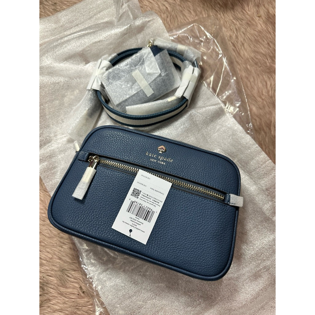 AUTHENTIC/ORIGINAL KS Emma Camera Bag Blue & Pink with small wallet