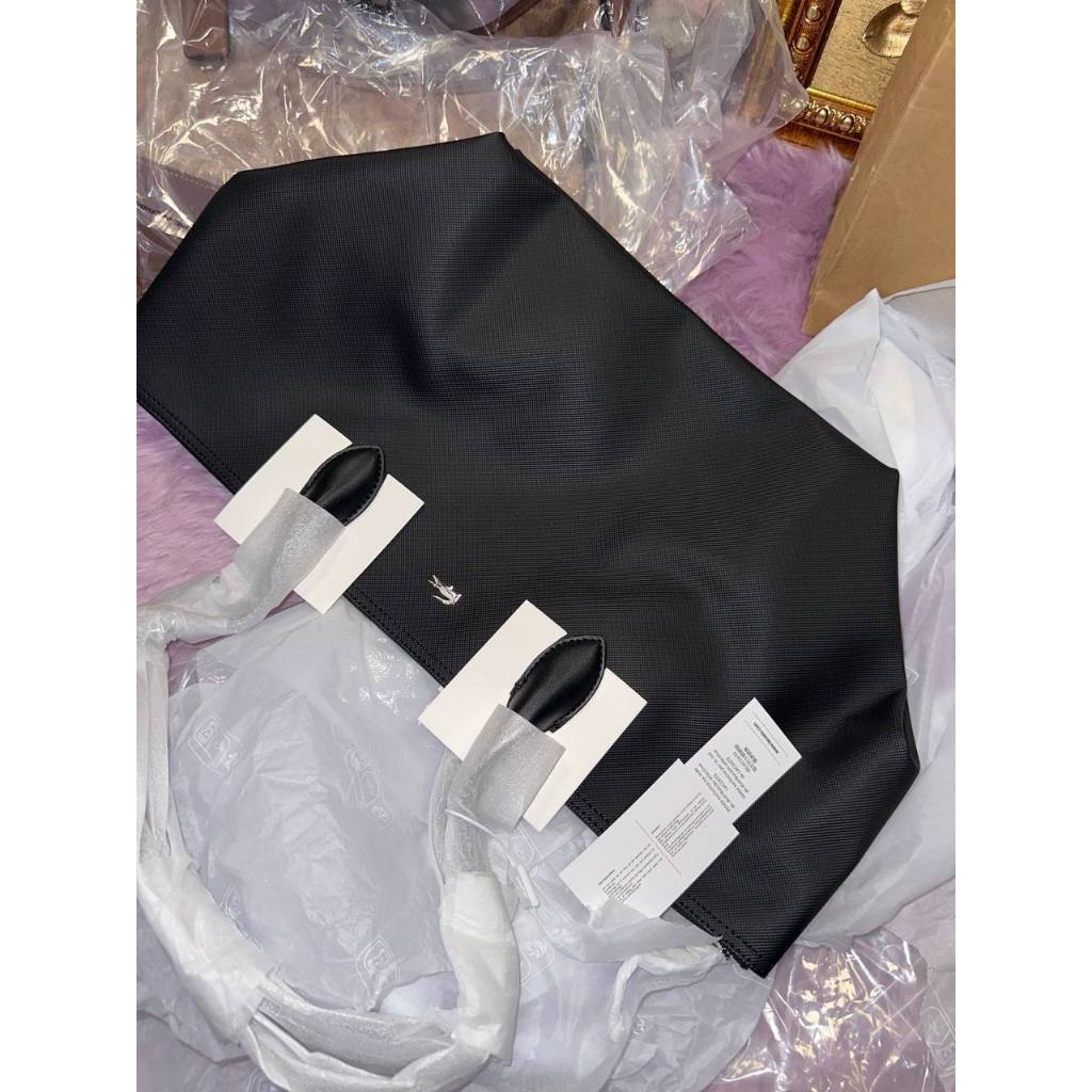 ORIG & IMPORTED LCT Large Athena Shopping Tote Black Bag