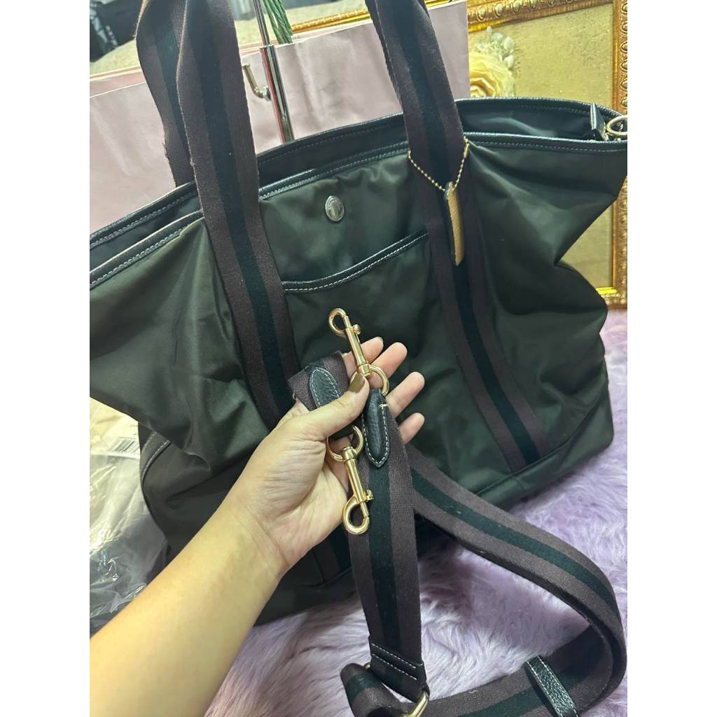ORIG Preloved CCH Ellis Weekender Nylon Tote Large Black Bag