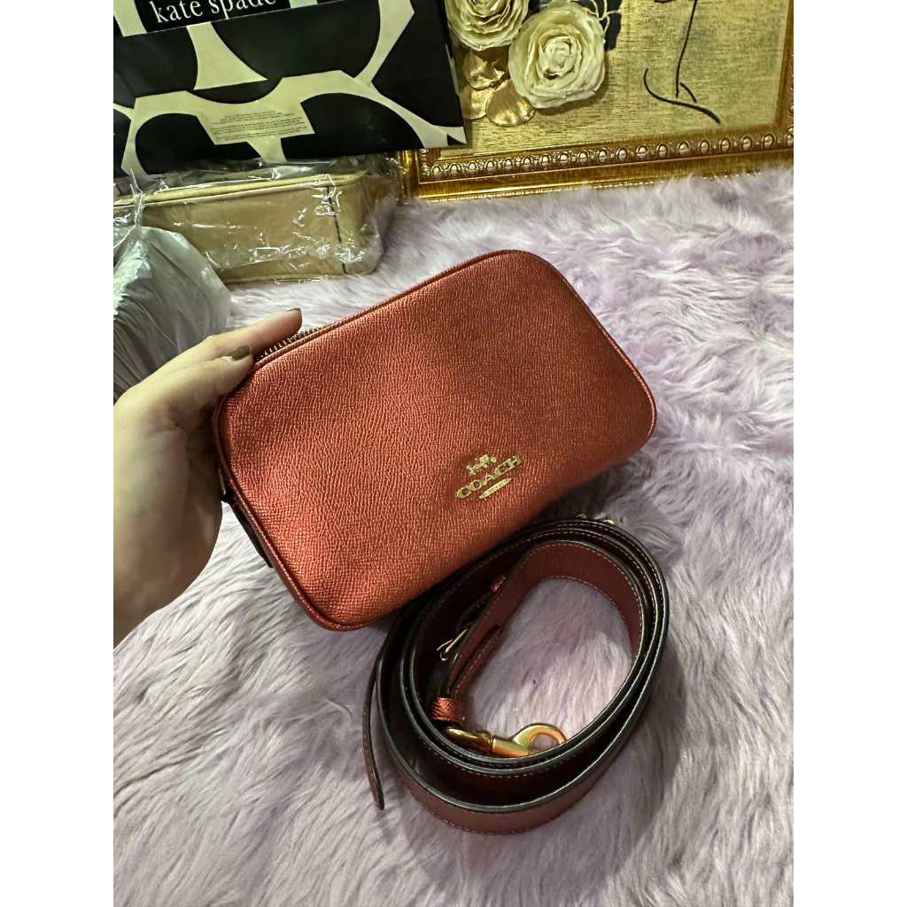 ORIG Preloved CCH Jes Crossbody 20 Small Metallic Red Bag