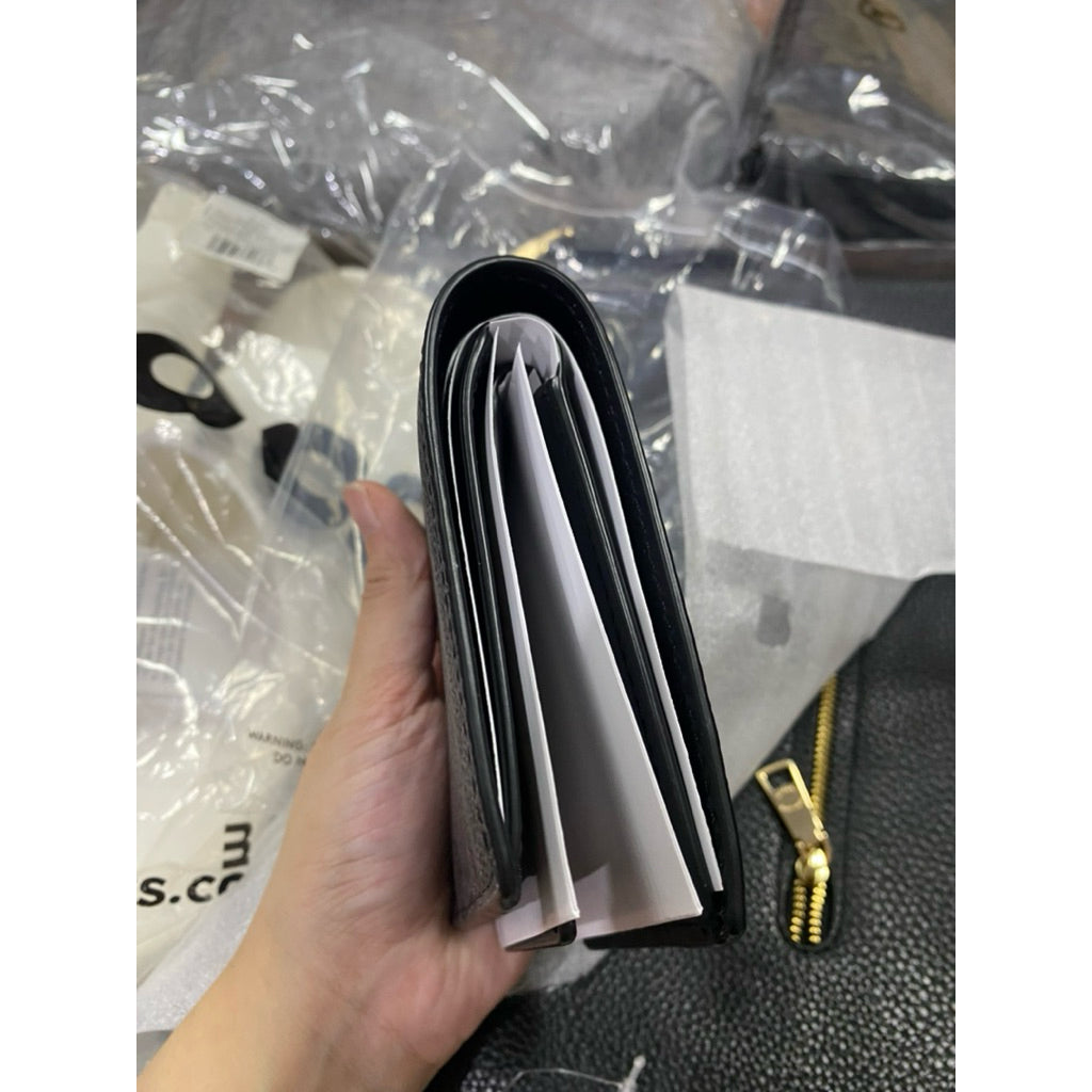 ORIG & IMPORTED CCH COMPACT ID WALLET FOR MEN (WITH INSERT) IN SIGNATURE CANVAS BLACK