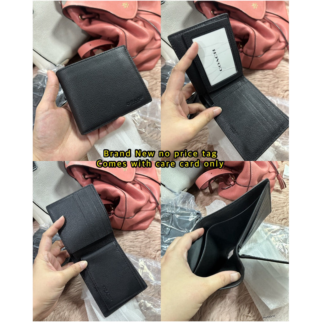 ORIG & IMPORTED CCH Compact Men Bifold Wallet Black/Brown
