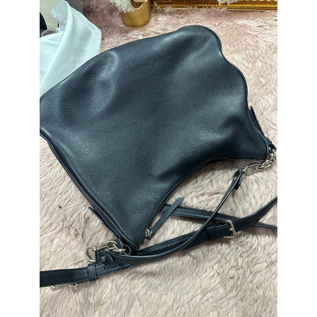 ORIG Preloved KS Mulberry Street Vivian Shoulder Large Black Bag