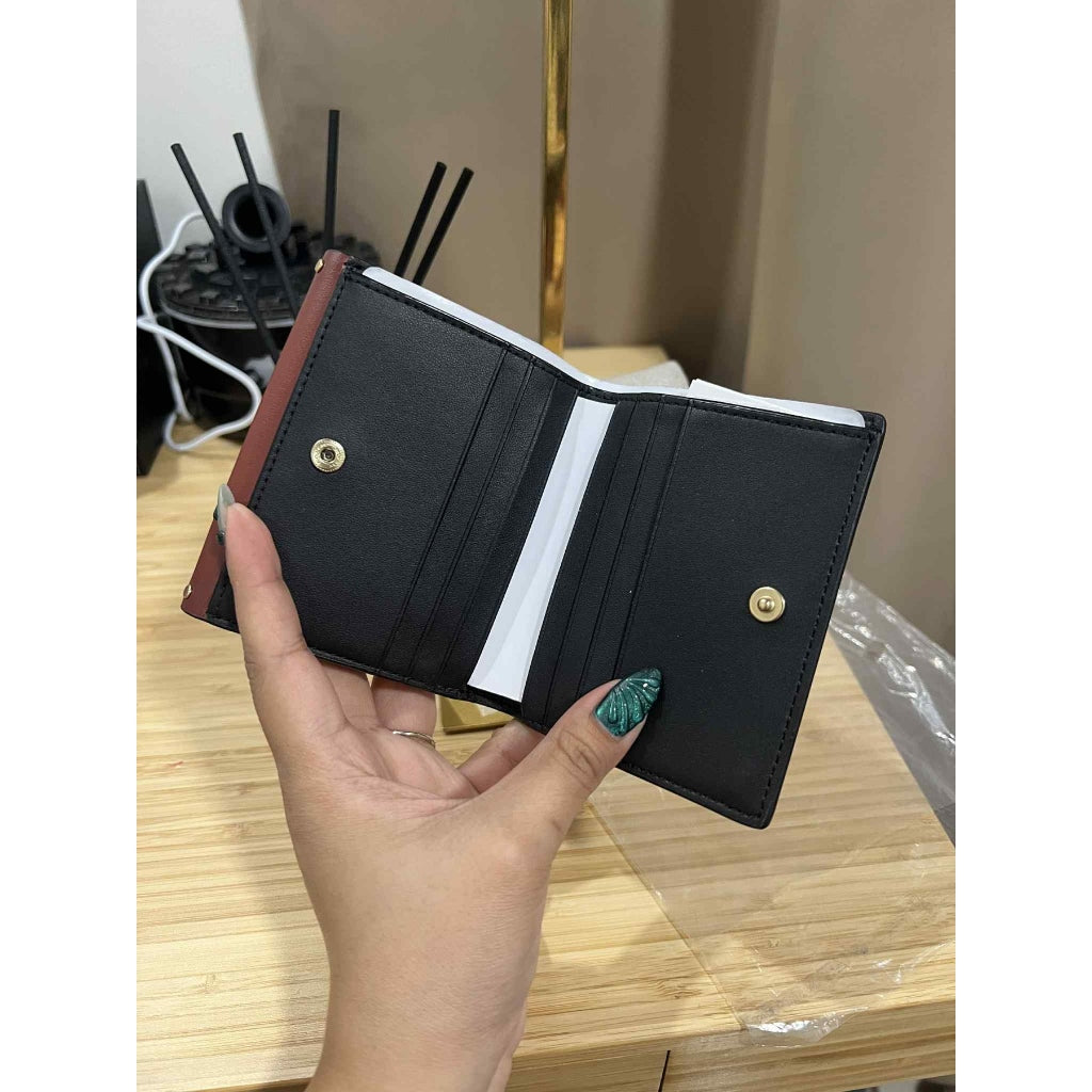 ORIG & IMPORTED CCH Georgie Small Wallet In Colorblock Signature Canvas With Rivets