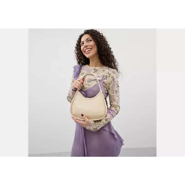 ORIG & IMPORTED CCH Retail Ergo Bag In Croc Embossed Coachtopia Leather Cream white bag