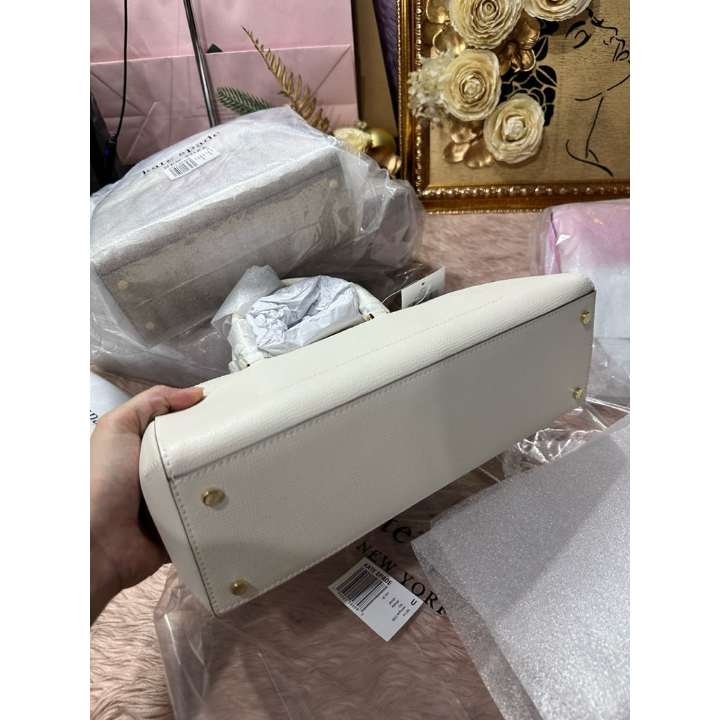 AUTHENTIC/ORIGINAL KS Phoebe East West Satchel White Bag
