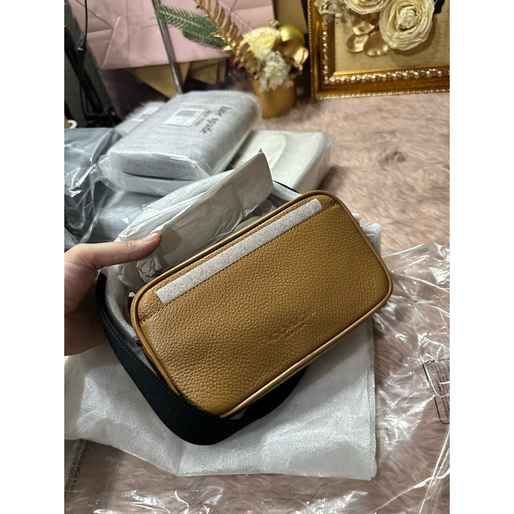 AUTHENTIC/ORIGINAL CCH Jayden Crossbody Men Small Bag Brown Green