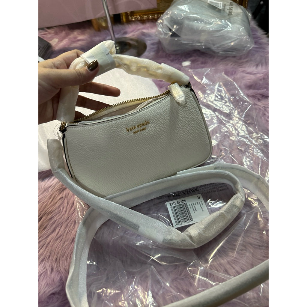 ORIG & IMPORTED KS Jolie Small Convertible Crossbody White Bag