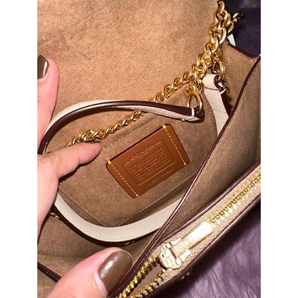 ORIG & IMPORTED CCH Mini Klare Crossbody Small Bag In Signature Canvas in SAND/CHALK