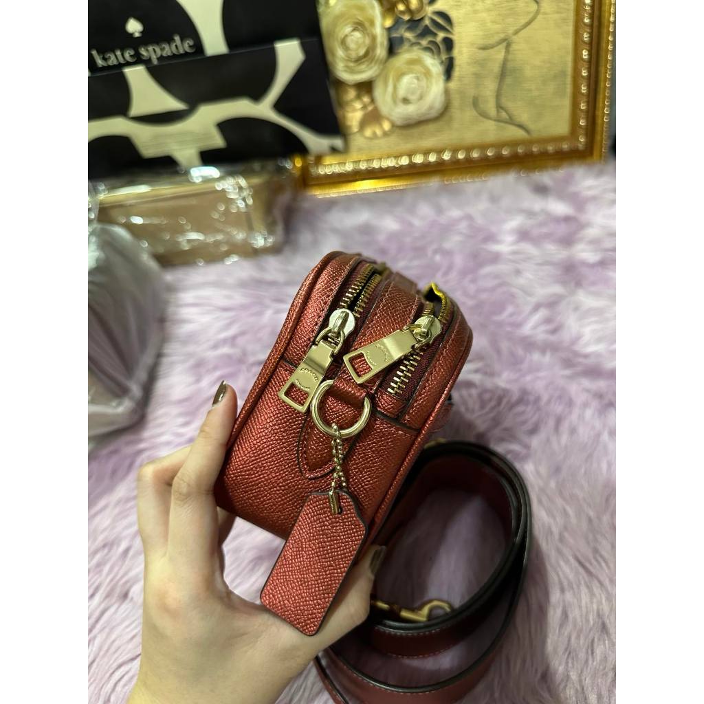 ORIG Preloved CCH Jes Crossbody 20 Small Metallic Red Bag