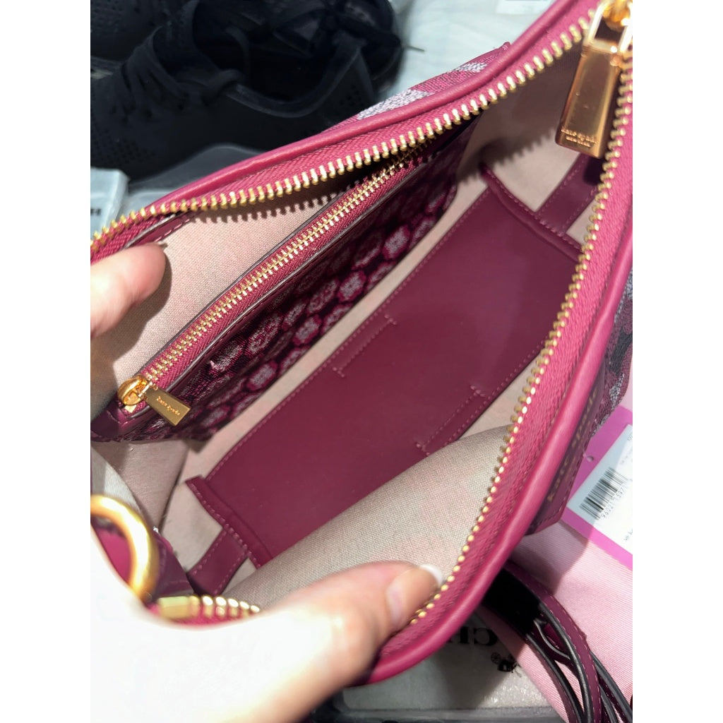 ORIG PRELOVED  KS Reece Small Shoulder Bag Garnet Rose Pink
