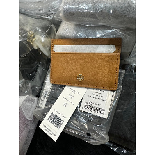 ORIG & IMPORTED TB Emerson Slim Card Case Small Wallet Brown