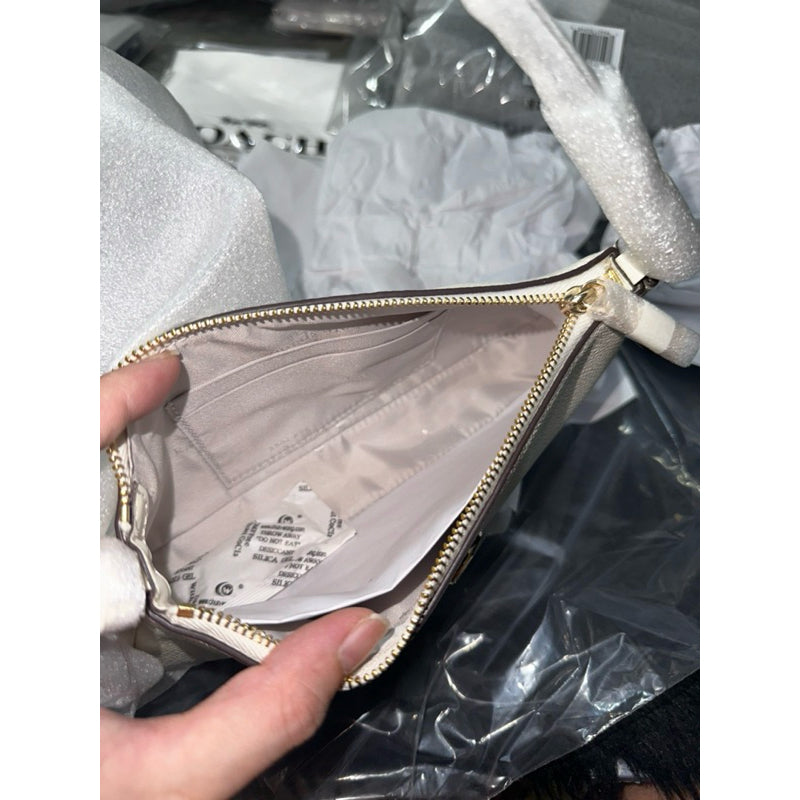 ORIG & IMPORTED KS Kayla Convertible Wristlet Shoulder Small Bag Black White Brown