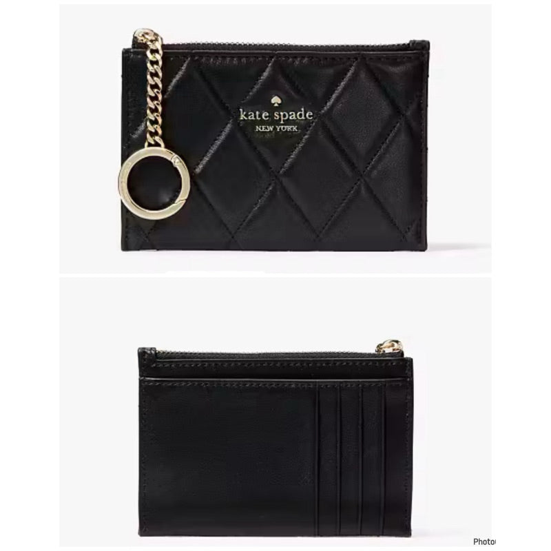 ORIG & IMPORTED KS Carey Small Card Holder Wallet Black/White