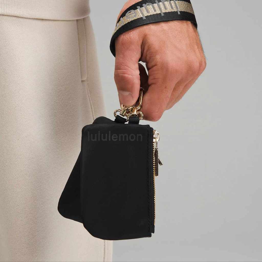 ORIG & IMPORTED Lululemon Dual Pouch Wristlet Small Wallet Keychain