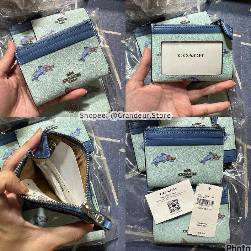 ORIG & IMPORTED Co@ch MINI SKINNY ID CASE CARD HOLDER SMALL WALLET - ORIG, US IMPORTED