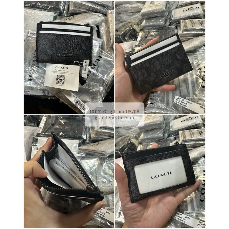 ORIG & IMPORTED Co@ch MINI SKINNY ID CASE CARD HOLDER SMALL WALLET - ORIG, US IMPORTED