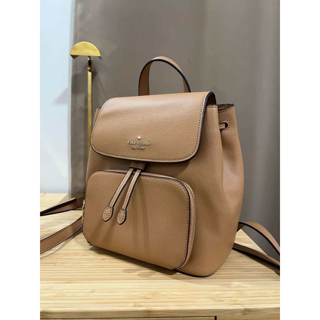 ORIG PRELOVED  KS Darcy Camel Leather Backpack Brown Bag