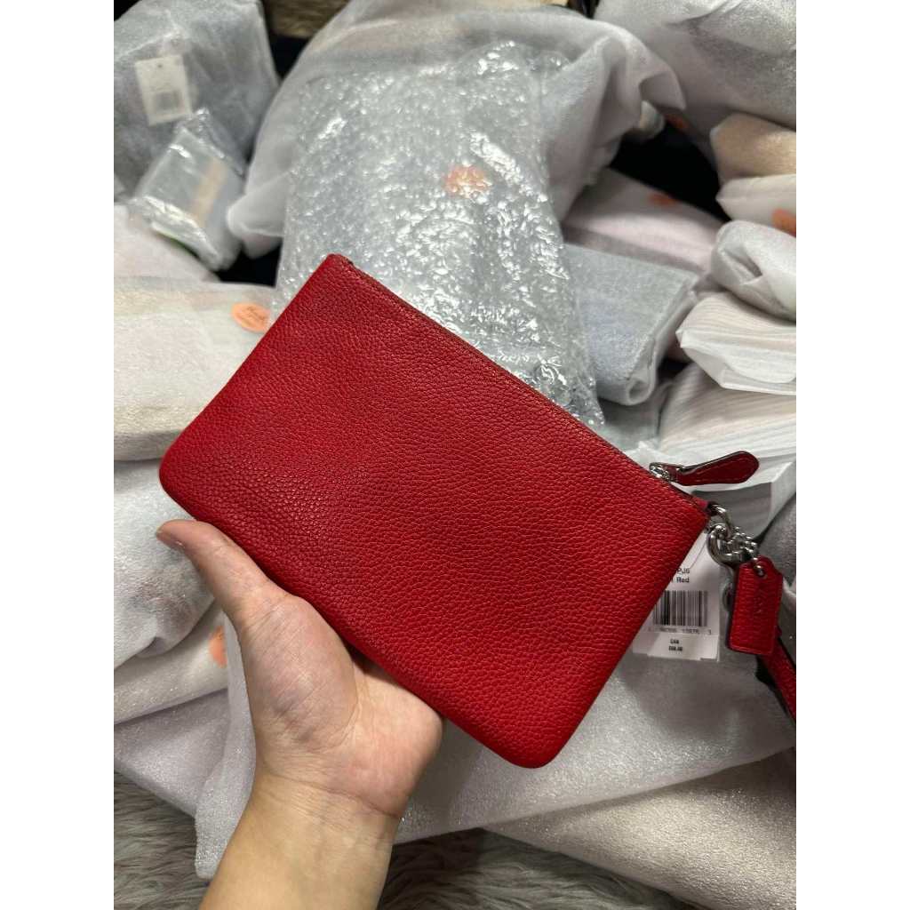 ORIG & IMPORTED CCH Medium Red Wristlet