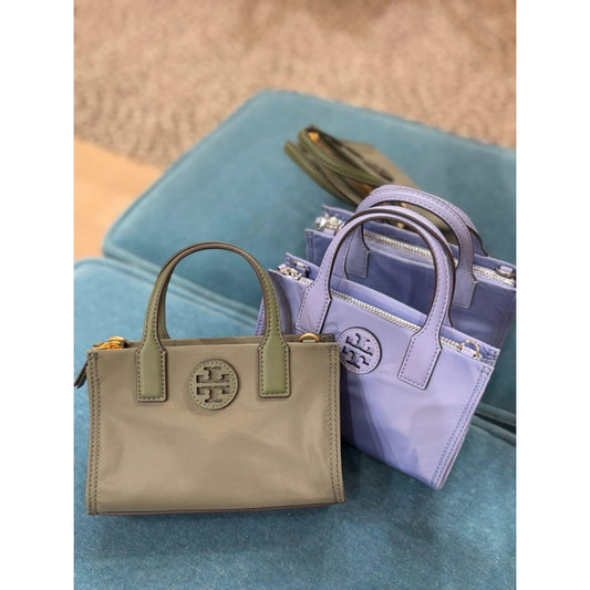 ORIG & IMPORTED TB Ella Nylon Mini Tote Bag PINK BLACK BLUE PURE