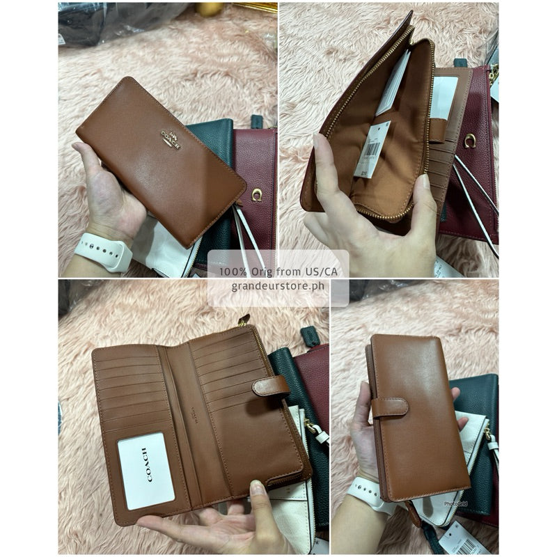 ORIG & IMPORTED CCH Retail Skinny Long Wallet Pink/Lilac/Brown
