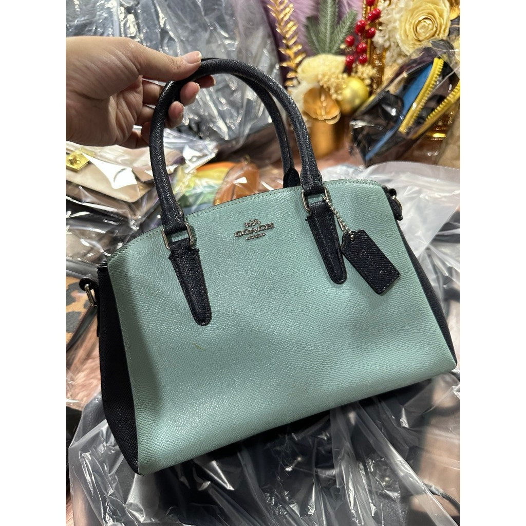 ORIG Preloved CCH Mini Sage Carryall Colorblock Blue