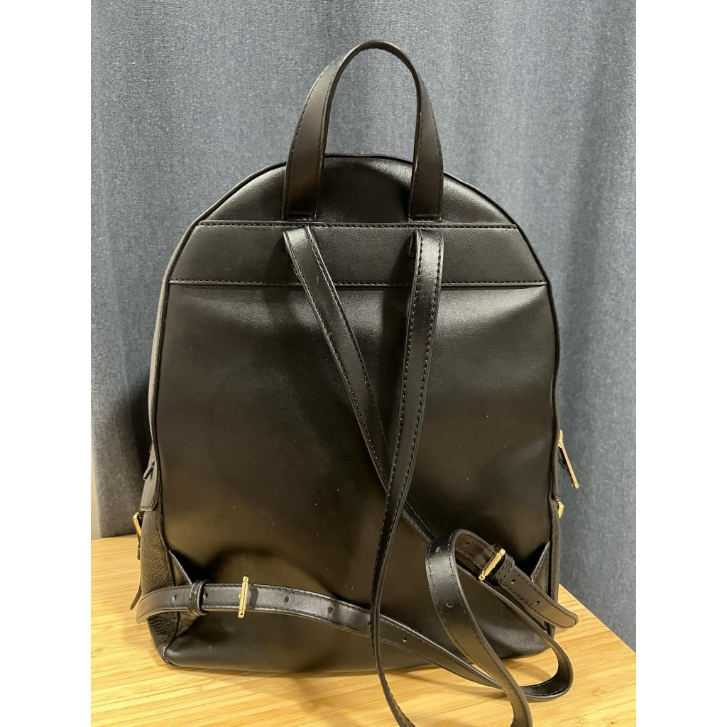 ORIG Preloved MK Jaycee Large Double Zip Backpack Leather Black Bag