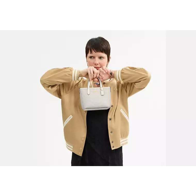 ORIG & IMPORTED CCH City Mini Tote Bag In Signature Canvas White Bag