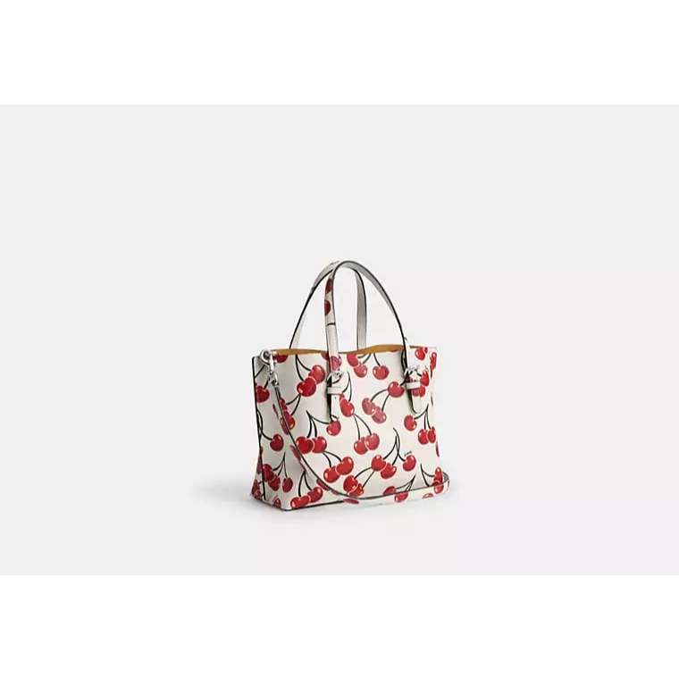 ORIG & IMPORTED C0@CH Mollie Tote Bag 25 With Cherry Print