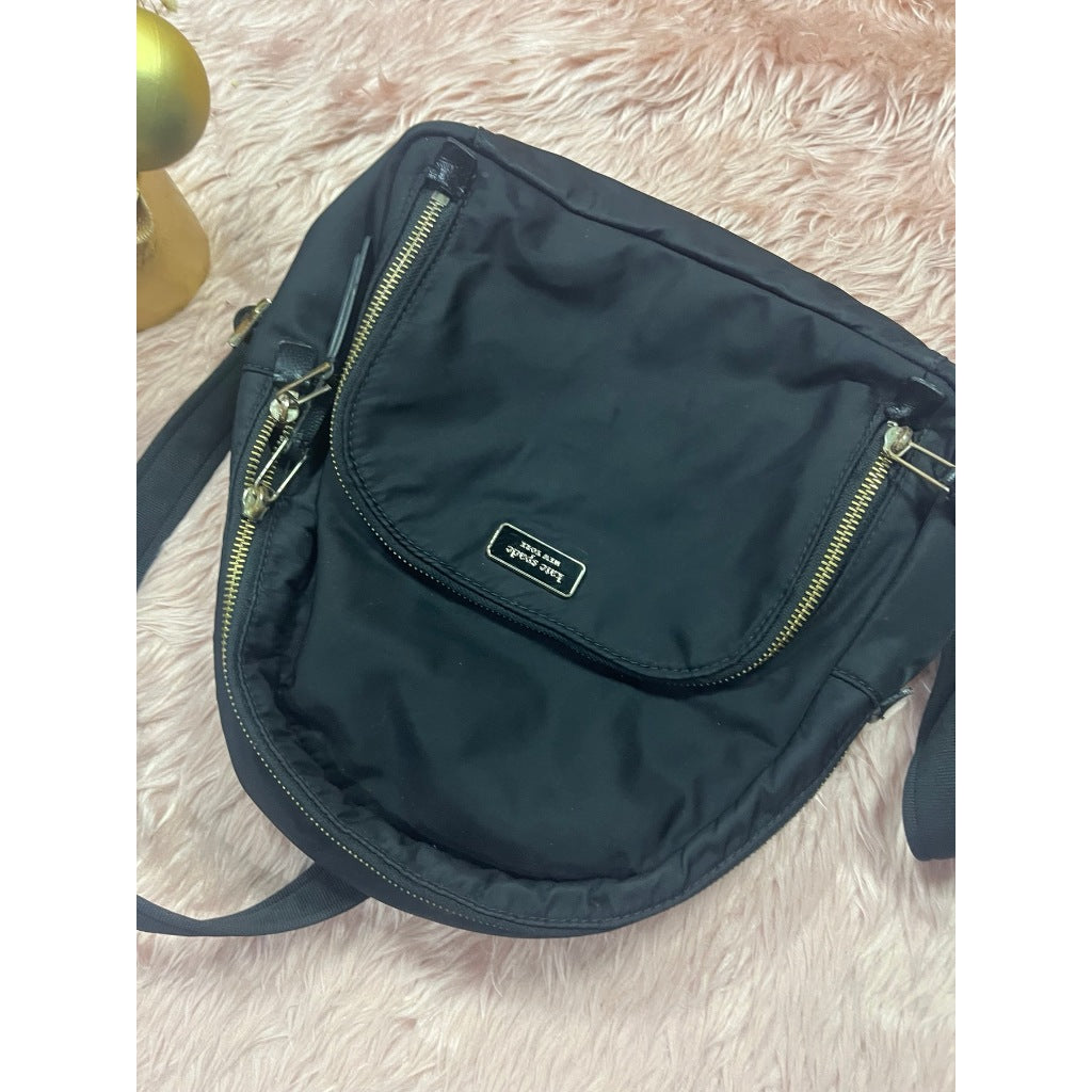 ORIG Preloved KS Dawn Medium Nylon Backpack Black Bag