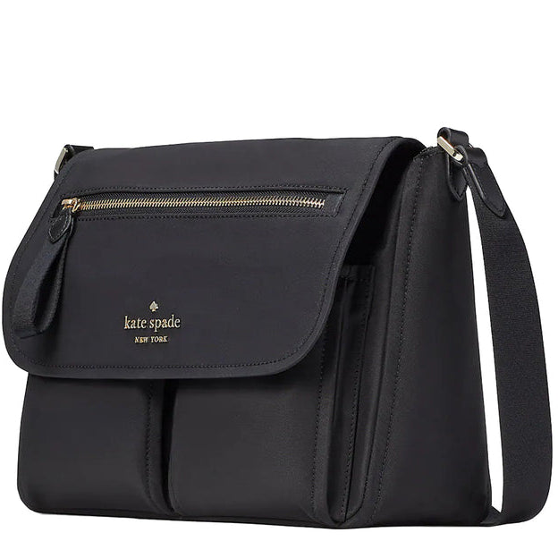 ORIG Preloved KS Chelsea Messenger Black Nylon Bag