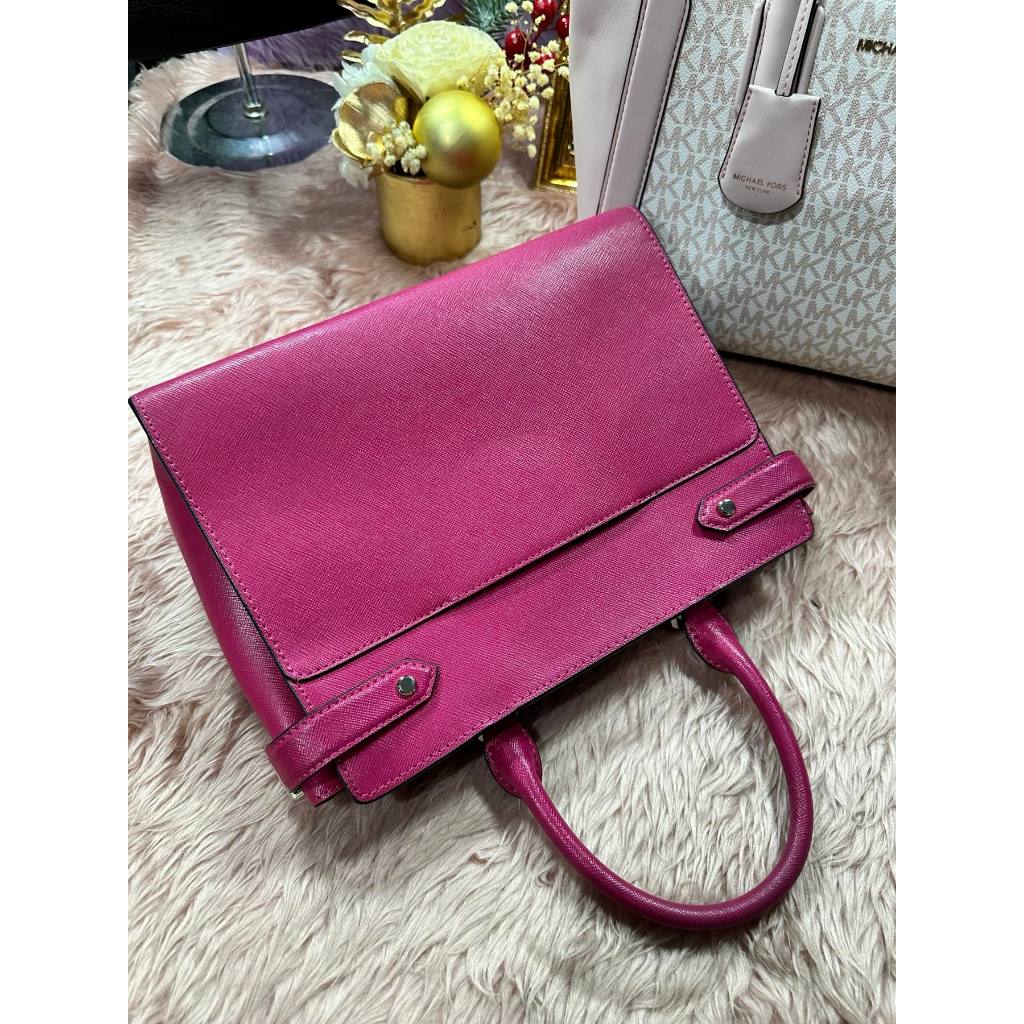 ORIG Preloved WITH FLAW KS Staci Medium Satchel Pink Bag