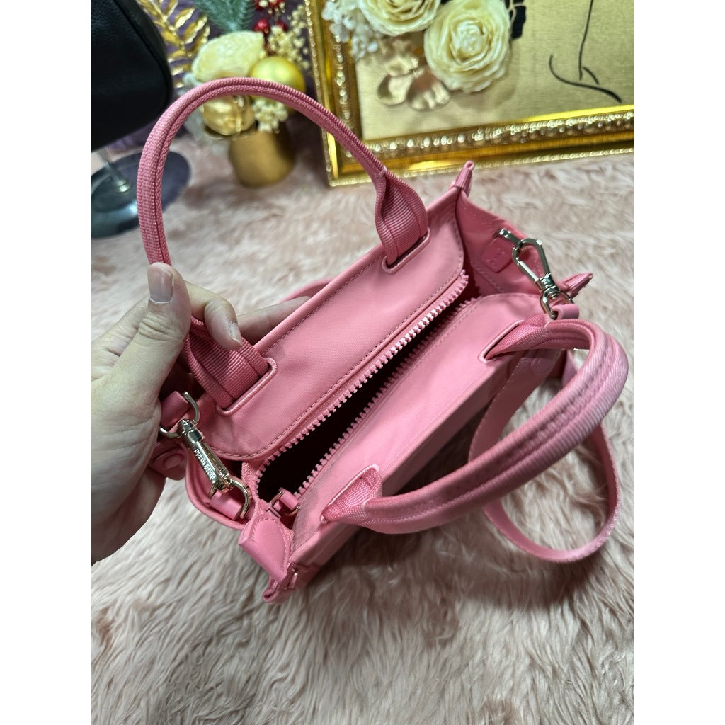 ORIG Preloved KS The Little Better Sam Nylon Mini Tote Pink Bag