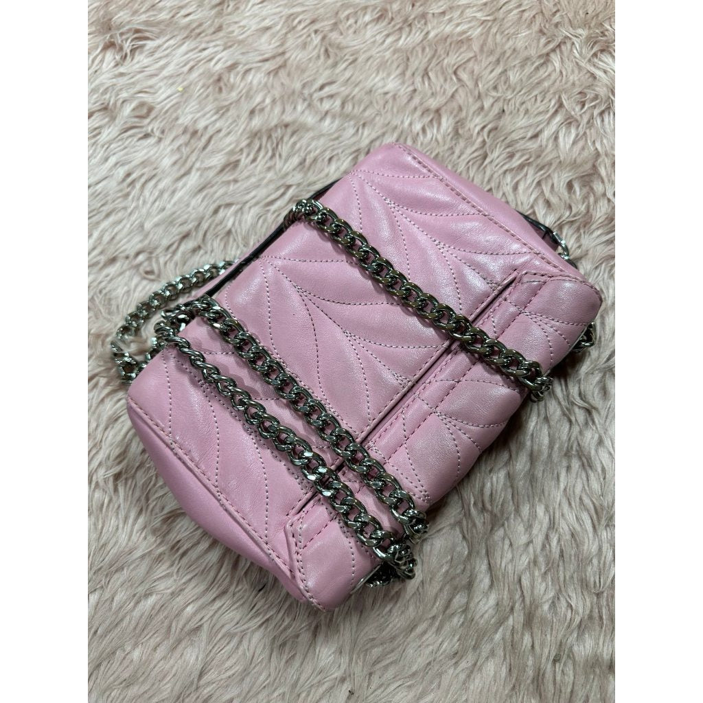ORIG Preloved KS Mini Emelyn Briar Lane Quilted Crossbody Bag Pink
