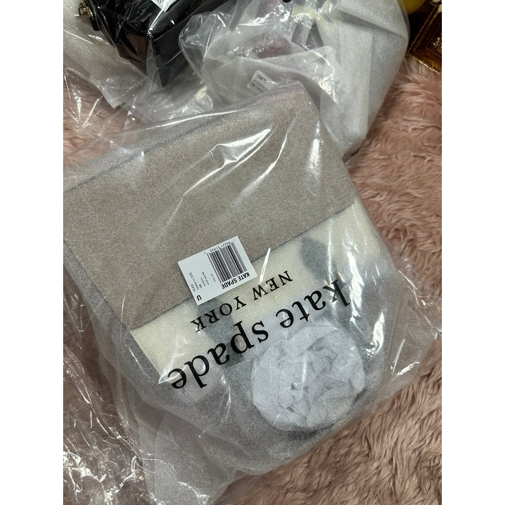 ORIG & IMPORTED KS Madison Small Satchel Bag in Beige / Black